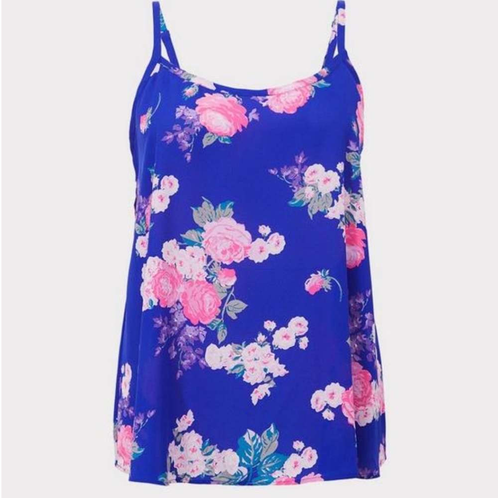 💜 2/$36 💜New w/Tags! Torrid Sophie Cami w/Crisscross Back & Adjustable Straps